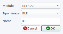 Finestra Aggiungi istanza risorsa