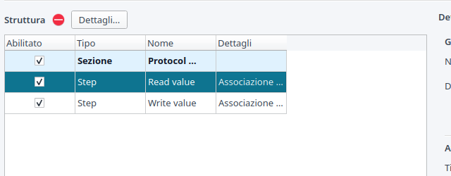 Indicatori di validazione della struttura della sequenza